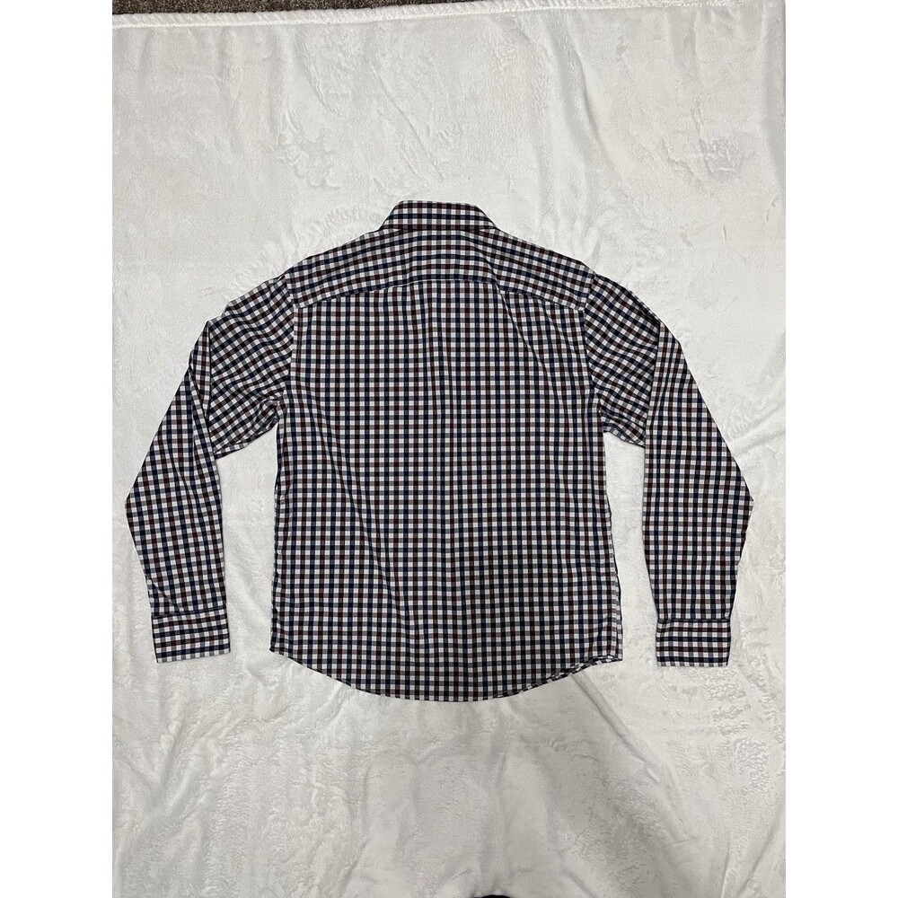 UNTUCKit Mens Small Button Up Long Sleeve Shirt Red/White/Blue - Picture 4 of 4